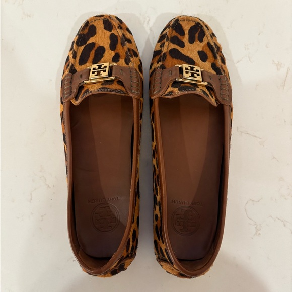 Tory Burch Shoes - Tory Burch Animal Print Calf Hair Loafers. Size 10. EUC.